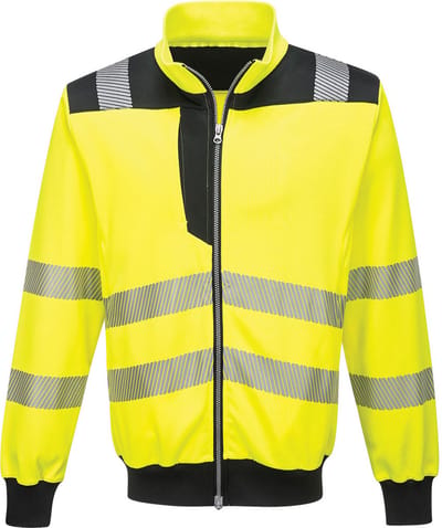PW370 - PW3 Hi-Vis Sweatshirt Geel/zwart maat L
