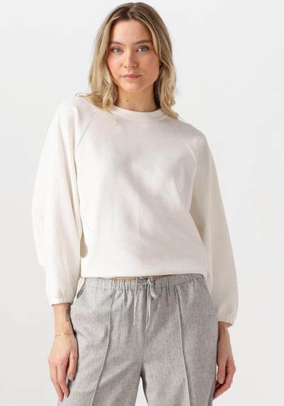 Minus Kolini Sweat Truien & vesten Dames - Sweater - Hoodie - Vest- Wit - Maat XS