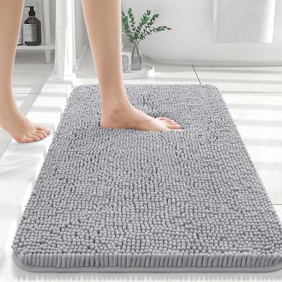 HAPIHAPPY Nieuwe Chenille Badkamermat Extra Zacht Dik Absorberend Shaggy Badmatten Antislip Machinewas Droog Pluche Badkleden 41X61