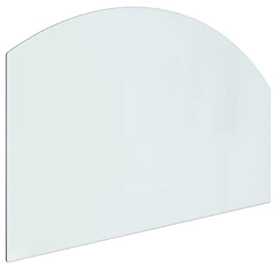 Vuurplaats glazen plaat 80x50 cm - vlamdichte en vonkbestendige vloerbedekking