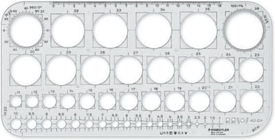 STAEDTLER - cirkelsjabloon 576 01 F - 1-36 mm
