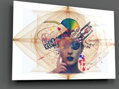 Insigne Glazen Schilderijen - Mind Blowing - Glasschilderij - 110x70 cm - 4 mm