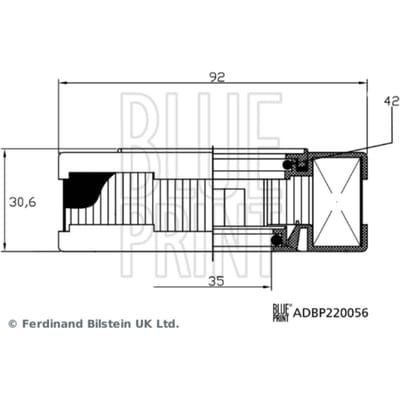 Carterontluchtingsfilter  BLUE PRINT ADBP220056