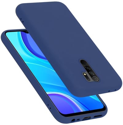 Cadorabo Hoesje geschikt voor Xiaomi RedMi 9 in LIQUID BLAUW - Beschermhoes gemaakt van flexibel TPU silicone Case Cover