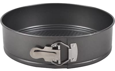 Ronde Taartvorm 24 cm met Anti-aanbaklaag en Scharniersluiting van Koolstofstaal