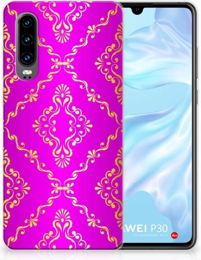 Siliconen Hoesje Huawei P30 Barok Roze