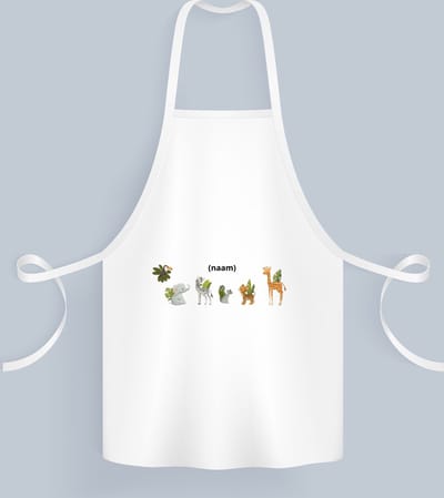 Akyol - dieren met eigen naam Keukenschort - Dierentuin - dieren liefhebbers - leuke cadeau voor iemand die van houdt van dieren - verjaardagscadeau - kado - gift - 82 bij 71 cm