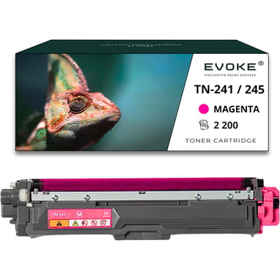 Evoke compatibele toner voor Brother Tn-245M Tn245M Tn-245 Tn245 Tn-241M Tn241M Tn-241 Tn241 Magenta 2200 pagina's Dcp-9015Cdw Dcp-9020Cdw Mfc-9340Cdw Mfc-9140Cdn