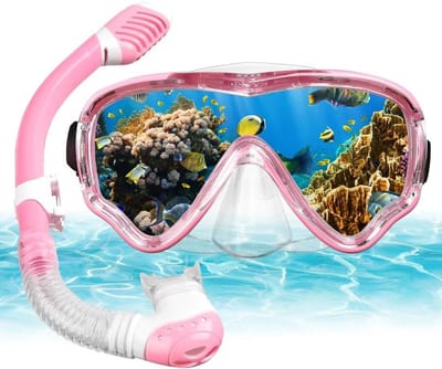 Anti-condens gehard glas duikmasker snorkeluitrusting - Panoramisch breed zicht snorkelbril met anti-lek technologie