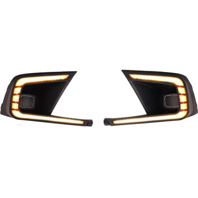 1 Paire Gauche Droite Feux de Jour LED 12V Feu Antibrouillard Clignotant Remplacement pour Civic 2022 black
