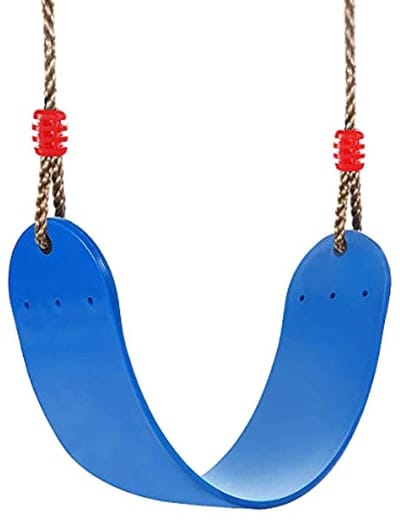 Elastische Schommel voor Kinderen en Volwassenen - Flexibele Plankschommel tot 150 kg, Blauw