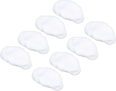 Stoommoppads - Microvezeldoeken - Grondig Reinigen - Universeel Compatibel - 8 Stuks - Grijs
