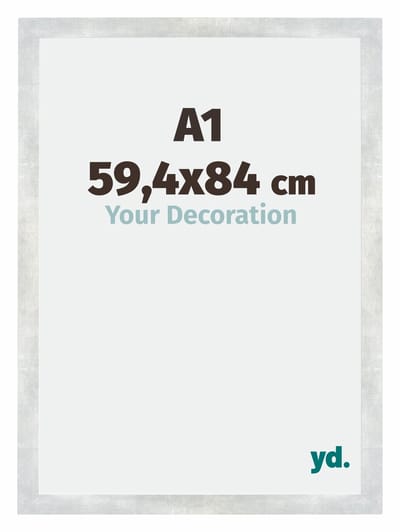 Your Decoration - Puzzellijst 59,4x84 cm - Zilver Glanzend Vintage - Puzzellijst 1500-2000 stukjes - MDF Fotolijst - Mura