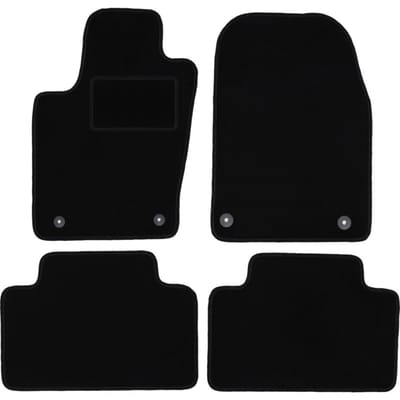Zwarte velours vloermatten voor: Dodge Durango III FL SUV (2013-2020)