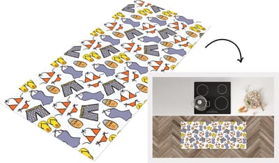 Keukenloper - Loper keuken - Badkleding - Patronen - Zomer - 120x50 cm - Keukenloper vinyl