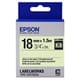 Epson LK-5ZBU glow in the dark tape zwart op neon 18mm (origineel)