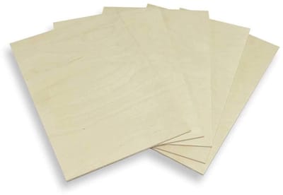 Multiplex Platen - Houtplaten Knutselen - Modelbouw Hobby - Glad Geslepen Oppervlak - A4 Formaat 10 Stuks - Beige