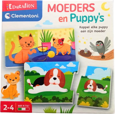 clemetoni education moeders en puppy's - moeders en puppy's - educatief - spel - cognitief - kinderen - clementoni