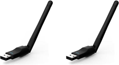 Draadloze Wifi Ontvanger - USB Wifi Adapter - Internet Verbinding - Externe Antenne - 150 Mbps - Zwart