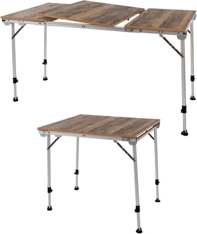 Klaptafel voor 2-8 personen - In hoogte verstelbare en uittrekbare tuintafel