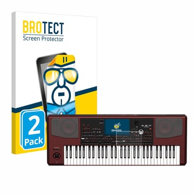 BROTECT - Screenprotector voor KORG Pa700 - Folie Beschermfolie transparant 2 Stuks