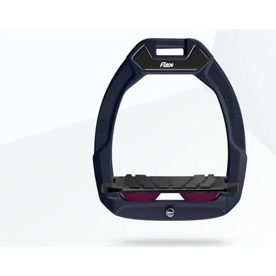 Veiligheidsstijgbeugels Rood/Zwart/Paars met Grip Flex-On Safe-On