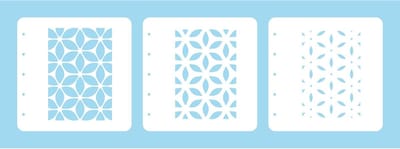 LCSF001 Layered combi stencil set (set of 3) Flower