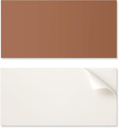 Kant-en-klaar vinylpaneel met decoratieve print, 100x50 cm, bruine kleur.