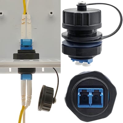 Dailygoody - LC-connector - Glasvezelkabelconnector - IP68 waterdicht - Blauw - UPC-glasvezelconnector - Aansluiten SFP-modules - Geschikt voor optisc