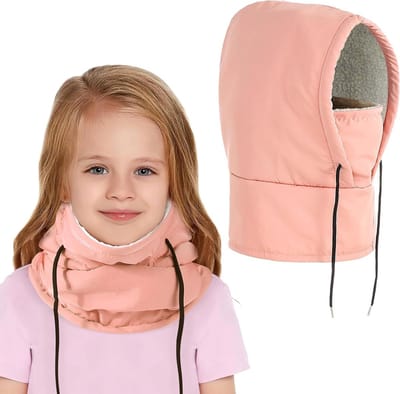 Thermische Balaclava voor Kinderen - Waterdichte Fleece Ski Masker met Winddichte Hoed en Gezichtsbedekking voor Snowboarden en Wandelen in de Winter