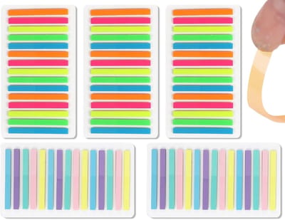 Dailygoods- Plakstrips 1500 Stuks - Zelfklevende Notitieblaadjes - Plakmarkers - Bladwijzers - Markeerstrips - Herbruikbaar zonder Resten
