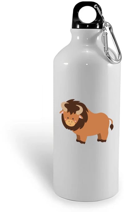 Hacebo® - Stieren waterfles - Stier - Dieren liefhebbers - Bizon - koeien - water fles - 400ML
