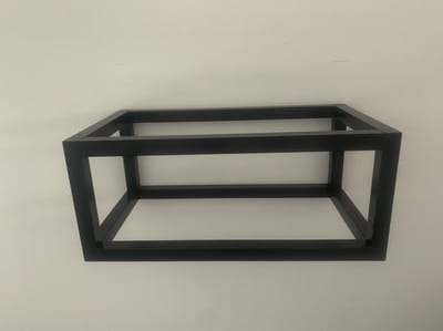 arcqua frame fontein mat zwart maat 40x22x17cm