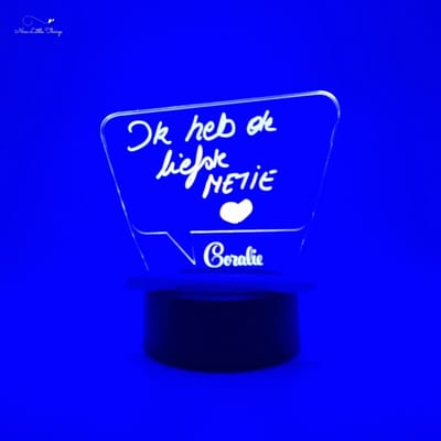 [Nice Little Things] - Gepersonaliseerde RGB LEDlamp - Tekenen met Licht - Tekstballon