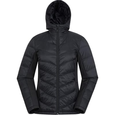 Mountain Warehouse Dames/Dames Turbine gewatteerde Soft Shell jas (Jet Zwart)