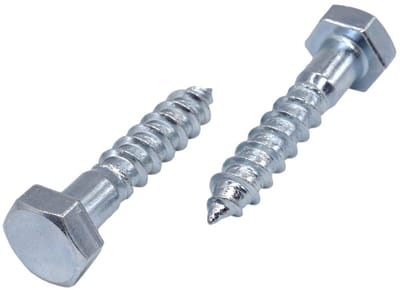 Pack van 60 Verzinkte Zeskantschroeven M8 x 30 mm DIN 571 voor Buiten en Zware Toepassingen