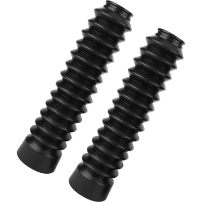 2x Universele Motorfiets Fiets Rubber Voorvork Beschermhoezen Gaiters Gators Laarzen GLF black