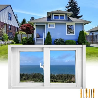 Horizontaal Schuifraam - Kelderraam Schuifvenster - Ruimte Verbeteren - Gehard Glas - 3 Inch Profiel - Aluminium