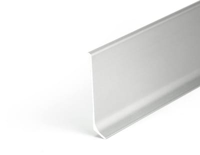 Aluminium Plint - Vloerlijst Profiel - Afwerking Vloer - Geanodiseerd Aluminium - 10 meter - Zilver