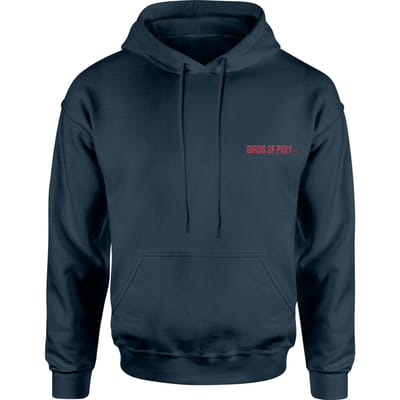 Birds of Prey Logo Embroidered Unisex Hoodie - Navy - S