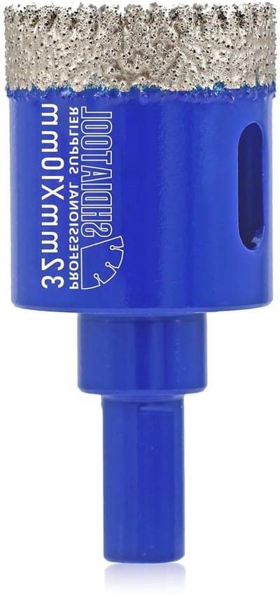 Diamant Boorkroon - Tegelboor Lochzaag - Precisie Boren - Gekarteld Ontwerp - 32mm 10mm Hoogte - Blauw