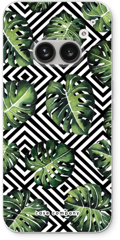 Case Company® - Hoesje geschikt voor Nothing Phone (2a) hoesje - Geometrische jungle - Soft Cover Telefoonhoesje - Bescherming aan alle Kanten en Schermrand