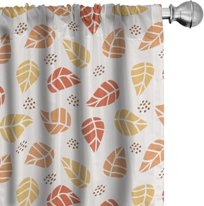 ABAKUHAUS Herfstgordijnen – 2x75x225 cm – Microfiber, halfdonker