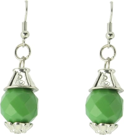 Behave - Oorhangers dames - Boho garden - Groen - Zilverkleur - Nikkelvrij