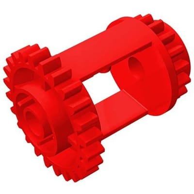 10 stuks 6573 High tech Tandwiel Differentieel Montageblokken DOE-HET-ZELF Monteren Bouwstenen Deeltjes Puzzel Speelgoed 10pcs rood
