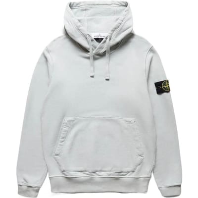 Stone Island Hoodie Parelgrijs Heren Tops 771564120-V0061 M white