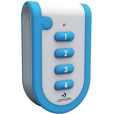 m-e modern-electronics Odyon ODYON pro HS-4 Draadloze handzender, Afstandsbediening met ontvangstcontrole 4-kanaals Bereik max. (in het vrije veld) 1