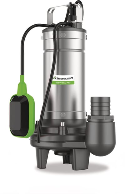 Vuilwaterpomp rvs en gietijzeren behuizing capaciteit 31980 l/h opvoerhoogte 19 m 1,5 kW 230 V Cleancraft SDWP 15032 PRO