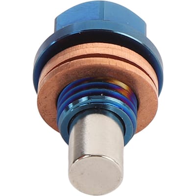 M12 X 1.5 Magnetische Olieaftapplug Ti Legering Universeel Extract Kleine Metalen Deeltjes Magnetische Oliecarter black