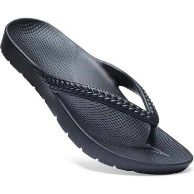 Gacimy Zomer Slippers Voor Dames Zachte Orthopedische Pantoffels Voor Plantaire Fasciitis Boogondersteuning Platte Sandalen EVA Heren Strand Slippers 37 gray